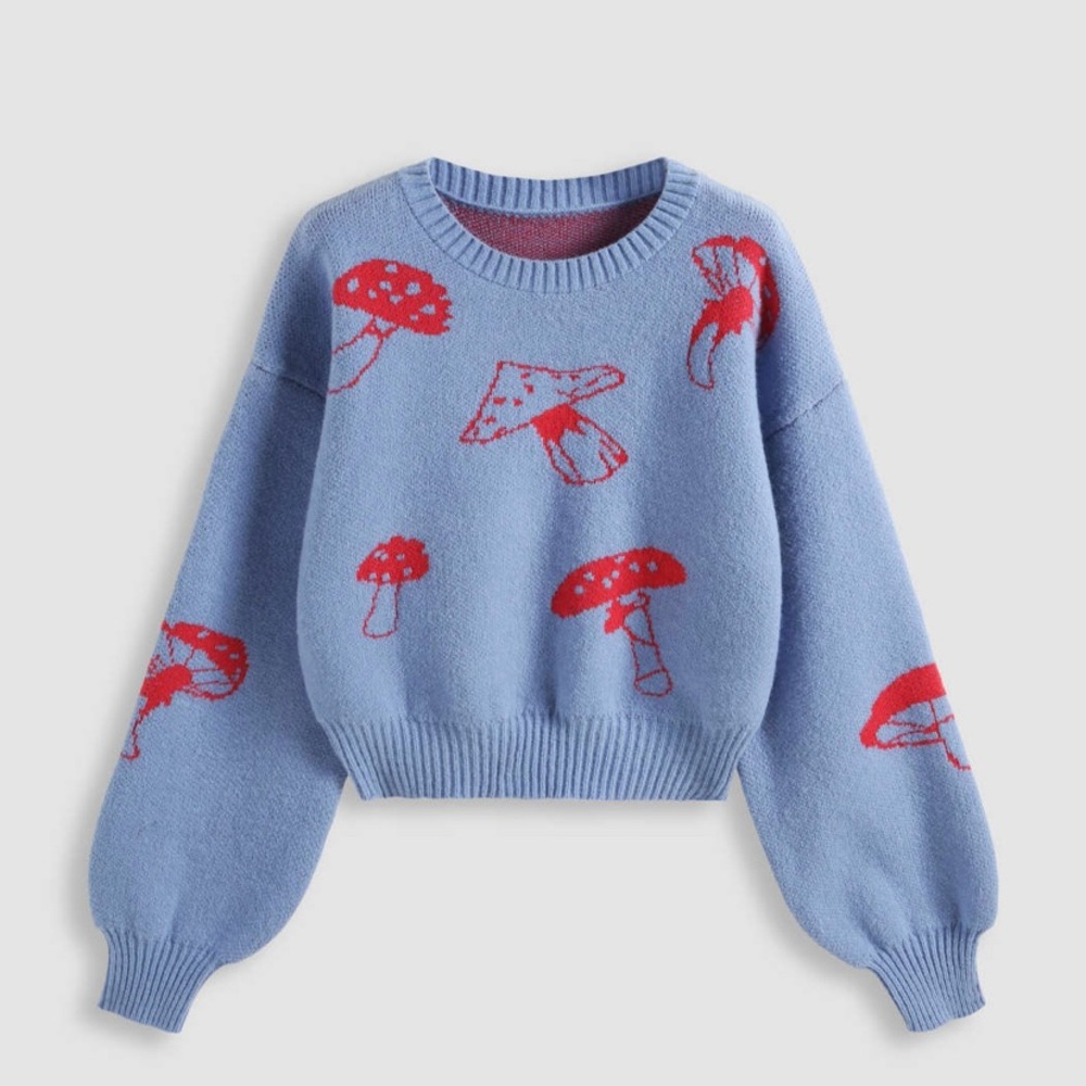 Mushroom sweater very comfortable